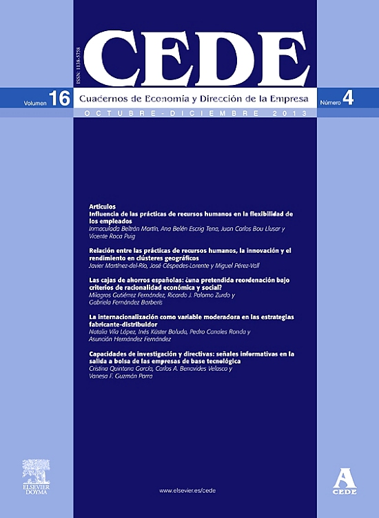 Go to journal home page - Cuadernos de Economía y Dirección de la Empresa